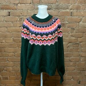 Boden fluffy Fair Isle sweater